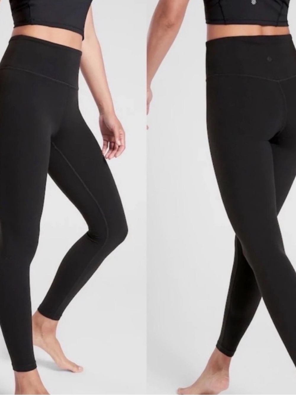 Athleta Elation Ribbed Leggings S Black Ultra High Rise Yoga Lounge - Picture 7 of 10
